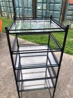 open vitrine etagère kast met 3 legborden., Ophalen