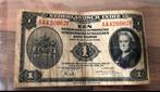 EEN nederlandsch indische gouvernements gulden 2 maart 1943, Verzenden, 1 gulden, Los biljet