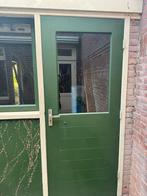 Achterdeur/schuurdeur, Doe-het-zelf en Verbouw, Gebruikt, Deurkozijn, 150 tot 225 cm, Inclusief glas