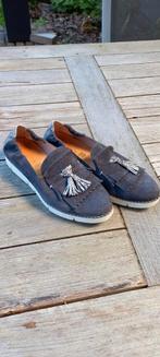 Dames loafer suède blauw Maat 39, Blauw, Instappers, Ophalen of Verzenden, Zo goed als nieuw