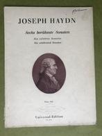 Joseph Haydn - 6 beroemde sonates, Piano, Gebruikt, Ophalen of Verzenden, Artiest of Componist