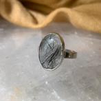 Toermalijnkwarts toermalijn bergkristal beschermt healing, Sieraden, Tassen en Uiterlijk, Ringen, Ophalen of Verzenden, Zo goed als nieuw