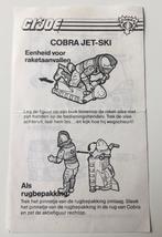 GI Joe Instructies 1989: Rocket Sled (MAP). NL, Gebruikt, Ophalen of Verzenden