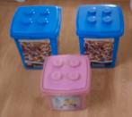 Lego opbergemmers 3stuks, Ophalen of Verzenden, Gebruikt
