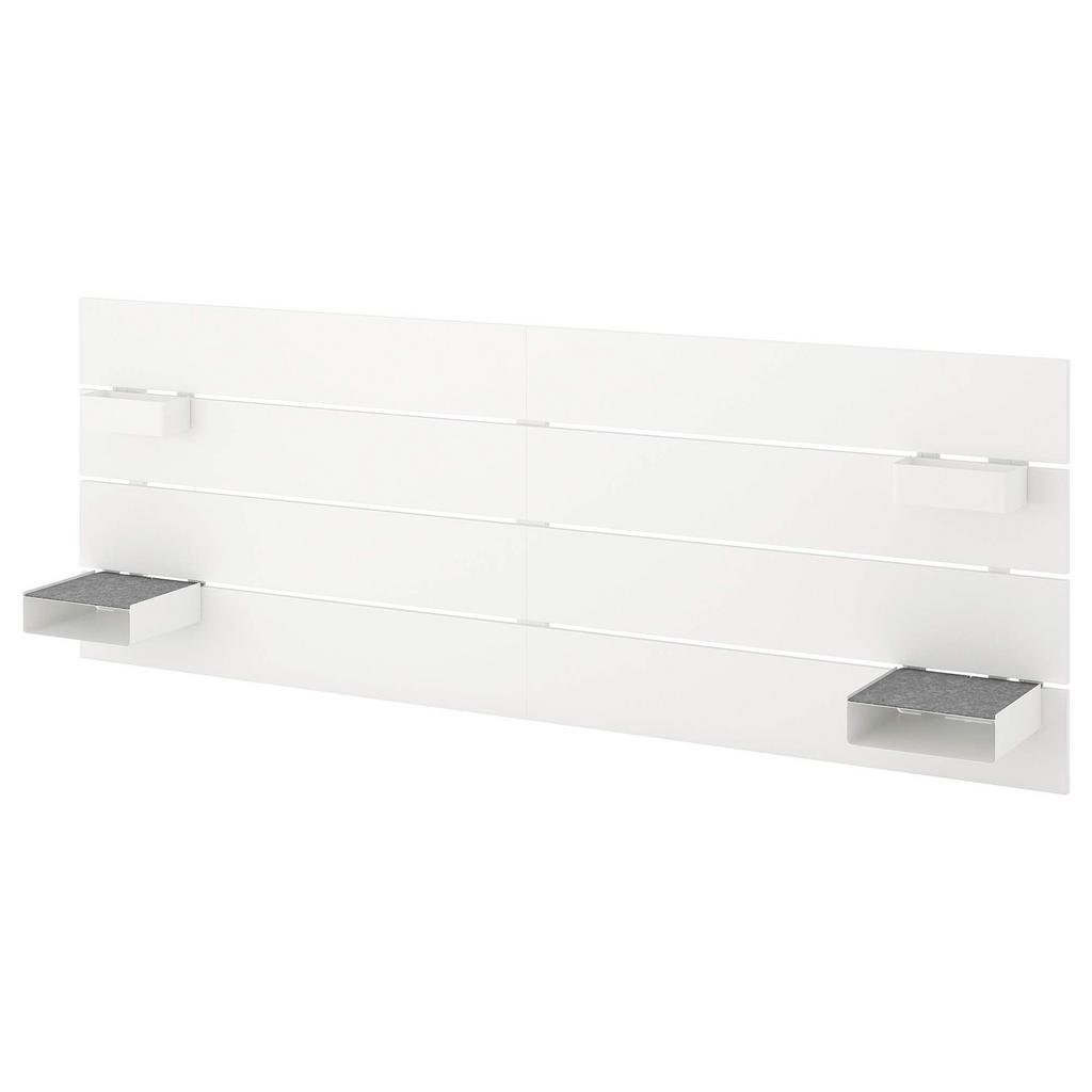 Nordli hoofdbord wit voor 140/160 bed, Ophalen, Gebruikt, Wit, Tweepersoons
