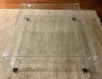 Grote glazen salontafel, 50 tot 100 cm, Minder dan 50 cm, Glas, 100 tot 150 cm