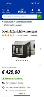 Te koop- nieuwe obelink ‘alle seizoenen’  voortent, Caravans en Kamperen, Voortenten en Luifels, Ophalen, Zo goed als nieuw