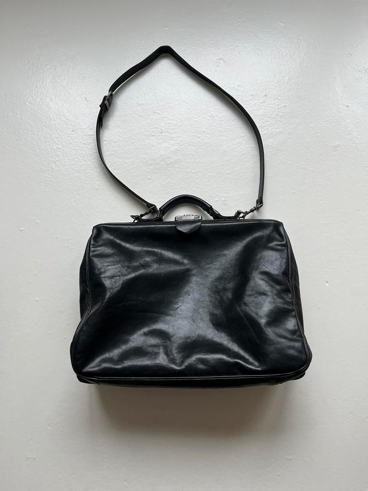 Mutsaers Clipper Businesstas Aktetas Dokterstas, Sieraden, Tassen en Uiterlijk, Tassen | Schoudertassen, Zo goed als nieuw, Zwart