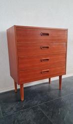 Mooie retro vintage ladekast kast, Huis en Inrichting, Ophalen, Gebruikt, 50 tot 100 cm, 3 of 4 laden