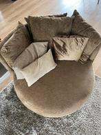 Giro ronde fauteuil Zizeau 122cm kleur Fusion brandy, Huis en Inrichting, Fauteuils, Ophalen, 75 tot 100 cm, 100 tot 125 cm, Stof