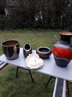 Vaas en pot aardewerk., Minder dan 50 cm, Zo goed als nieuw, Ophalen, Aardewerk of Porselein