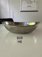 Zilverkleurige schaal B28xH6, Huis en Inrichting, Woonaccessoires | Schalen en Manden, Ophalen of Verzenden, Rond, Overige materialen
