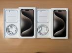2x iPhone 15 Pro Max 256GB Naturel Titanium, Gebruikt, IPhone 15 Pro Max, Zonder simlock, Zonder abonnement