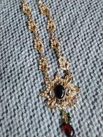 Ketting + steentjes, Sieraden, Tassen en Uiterlijk, Kettingen, Overige materialen, Nieuw, Ophalen of Verzenden, Goud