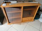 Blank eiken tv-meubel, Huis en Inrichting, Kasten | Televisiemeubels, Ophalen, Gebruikt, 100 tot 150 cm, Eikenhout