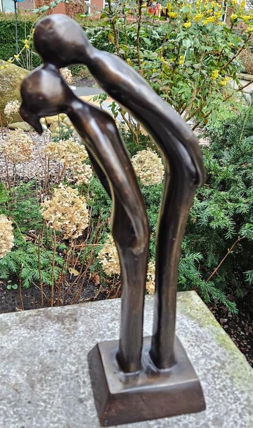 bronzen beeld / DE KUS, Tuin en Terras, Tuinbeelden, Nieuw, Mensenbeeld, Ophalen of Verzenden