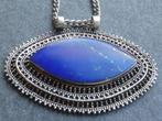 Zilveren Lapis Lazuli hanger aan ketting  -   Afghanistan, Overige voorstellingen, Verzenden, Zo goed als nieuw, Met edelsteen