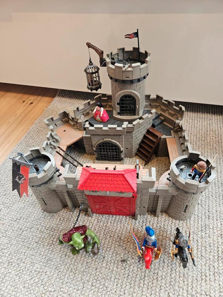 Ridder kasteel, burcht, playmobil 6001, 5670 en 5089, Verzamelen, Speelgoed, Gebruikt, Ophalen of Verzenden