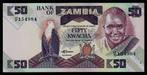 Bankbiljet - 50 Kwacha Zambia - 1986 -1988 - ongelopen (unc), Ophalen of Verzenden, Zambia, Los biljet