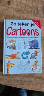 Zo teken je cartoons boek, Hobby en Vrije tijd, Tekenen, Ophalen of Verzenden, Gebruikt, Overige typen