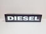 Vintage Diesel reclame bord met licht lichtbak Italy kleding, N, Lichtbak of (neon) lamp, Diesel, Ophalen of Verzenden