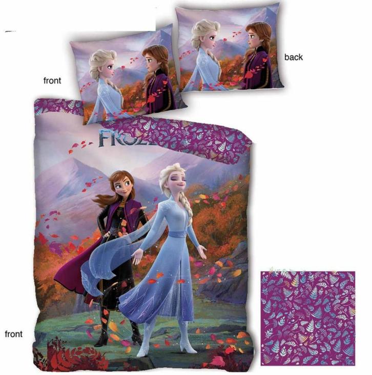 Disney Frozen Dekbedovertrek 140 x 200 - Wind, Kinderen en Baby's, Kinderkamer | Beddengoed, Nieuw, Dekbedovertrek, Paars, Meisje