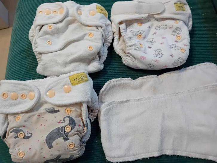 Hu-da One Size Luiers + Inleggers, Kinderen en Baby's, Badjes en Verzorging, Gebruikt, Overige merken, Ophalen of Verzenden