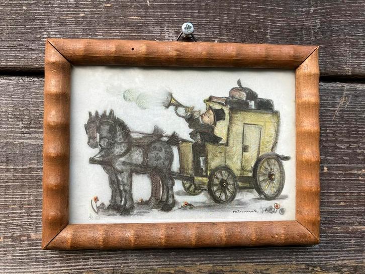 Hummel 🧙🏻‍♀️ Prent in Houten Lijst, Antiek en Kunst, Kunst | Tekeningen en Foto's, Ophalen of Verzenden