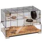 Ferplast knaagdierenkooi met glazen onderbak, Dieren en Toebehoren, Kooi, Minder dan 60 cm, Ophalen of Verzenden, 75 tot 110 cm
