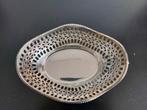 Verzilverd bon bon mandje / schaaltje opengewerkt., Ophalen, Overige materialen, Overige typen, Zo goed als nieuw
