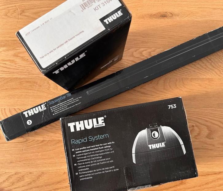 Thule - Dakdragersysteem - Jeep Compass 2017, Auto diversen, Dakdragers, Nieuw, Ophalen