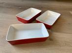 3x eenpersoons ovenschaal, Huis en Inrichting, Keuken | Servies, Overige materialen, Ophalen of Verzenden, Zo goed als nieuw, Bord(en)