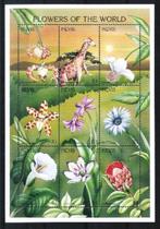 Nevis Mi nr 1058/1066 klb. postfris Bloemen/Dieren, Postzegels en Munten, Postzegels | Thematische zegels, Dier of Natuur, Verzenden