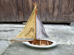 Vintage Houten Zeilboot Decoratie, Huis en Inrichting, Woonaccessoires | Vazen, Overige materialen, Gebruikt, Overige kleuren