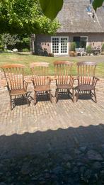Vier Windsor stoelen, Huis en Inrichting, Stoelen, Bruin, Ophalen of Verzenden, Vier, Hout
