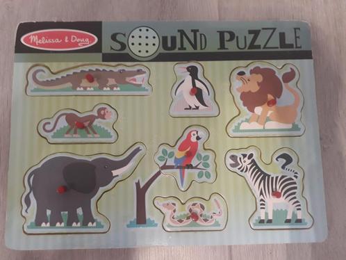 Melissa & Doug Geluidspuzzel met dierentuindieren, Kinderen en Baby's, Speelgoed | Educatief en Creatief, Gebruikt, Puzzelen, Ontdekken