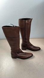 Bruine leren laarzen, maat 39, Mexx, Ophalen, Zo goed als nieuw, Bruin, Hoge laarzen