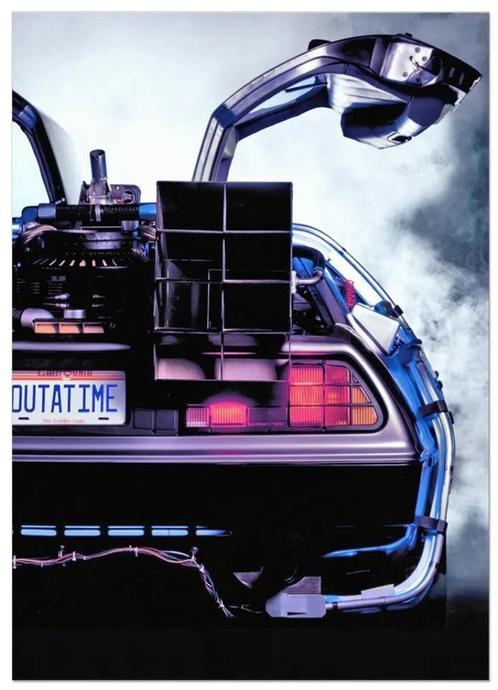 [Grote 50x70cm Film Poster] Back to the Future Delorean, Verzamelen, Film en Tv, Nieuw, Poster, Verzenden