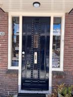 Prachtige houten jaren 30 voordeur., Doe-het-zelf en Verbouw, Deuren en Horren, Ophalen, Gebruikt, 80 tot 100 cm, 215 cm of meer