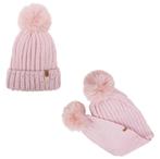 Winter Set Muts & Sjaal Glitter Roze, BabyDutch, Nieuw, Ophalen of Verzenden, 104 of kleiner