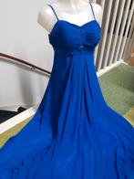 Koningsblauwe galajurk met strass, maat L, Blauw, Maat 42/44 (L), Lautinel, Ophalen of Verzenden