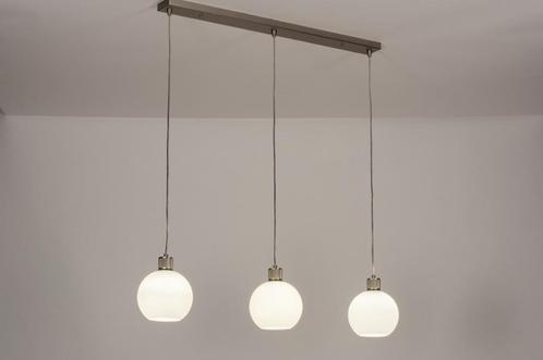 hanglamp 100cm opaal glas eettafel bar tafel keuken lamp, Huis en Inrichting, Lampen | Hanglampen, Nieuw, 75 cm of meer, Glas