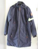 Donkerblauwe  zware winterjas maat L, Ophalen of Verzenden, Gedragen, Maat 42/44 (L), Blauw
