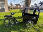 Elektrische bakfiets, Fietsen en Brommers, Fietsen | Bakfietsen, 4 kinderen of meer, Gebruikt, Huif, Ophalen