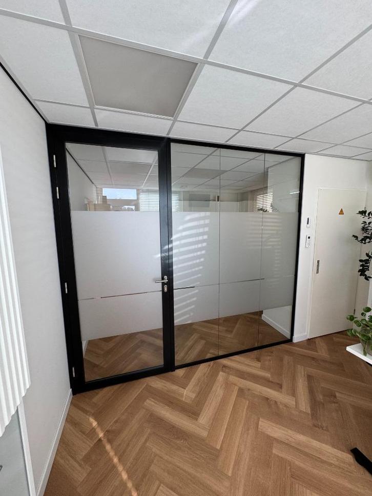 Mooie glaswand voor kantoor/huis, Doe-het-zelf en Verbouw, Glas en Ramen, Zo goed als nieuw, Overige typen, 160 cm of meer, 160 cm of meer