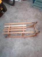 Houten davos slee, Kinderen en Baby's, Speelgoed | Buiten | Sleeën, Ophalen, Gebruikt