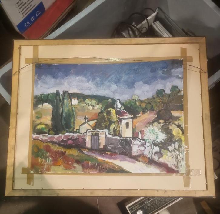 Schilderij Adrian Stahlecker 1979 landschap, Antiek en Kunst, Kunst | Schilderijen | Klassiek, Ophalen