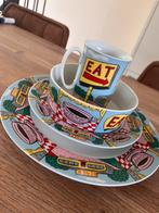 Retro serviesset uit miami 1987 kunstenaar Rodney Greenblat, Overige typen, Ophalen of Verzenden, Zo goed als nieuw, Overige stijlen