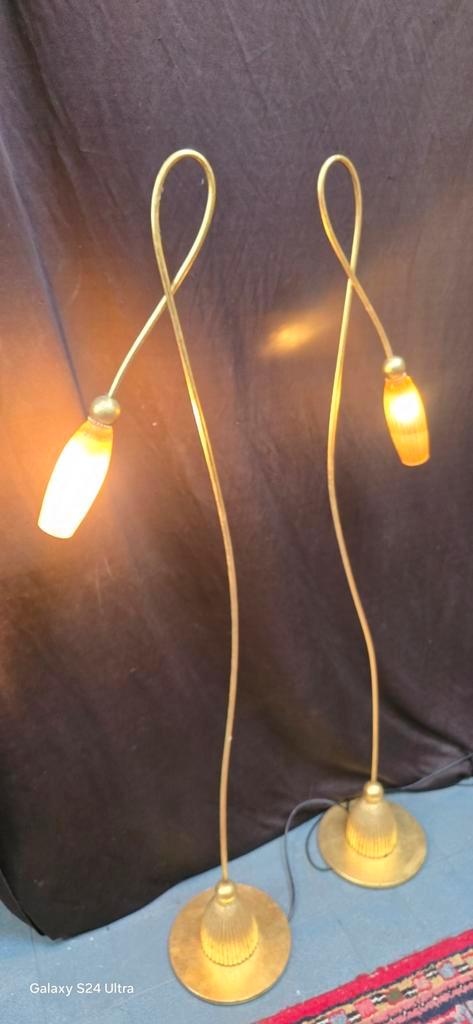 Terzani Vloerlampen Set - Italiaans Design, Huis en Inrichting, Lampen | Vloerlampen, 150 tot 200 cm, Glas, Metaal, Ophalen
