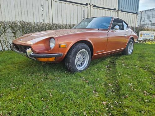 datsun 240z 1970, Auto's, Oldtimers, Bedrijf, Te koop, Nissan, Benzine, Coupé, Handgeschakeld, Bruin, Zwart, Kunstmatig leder